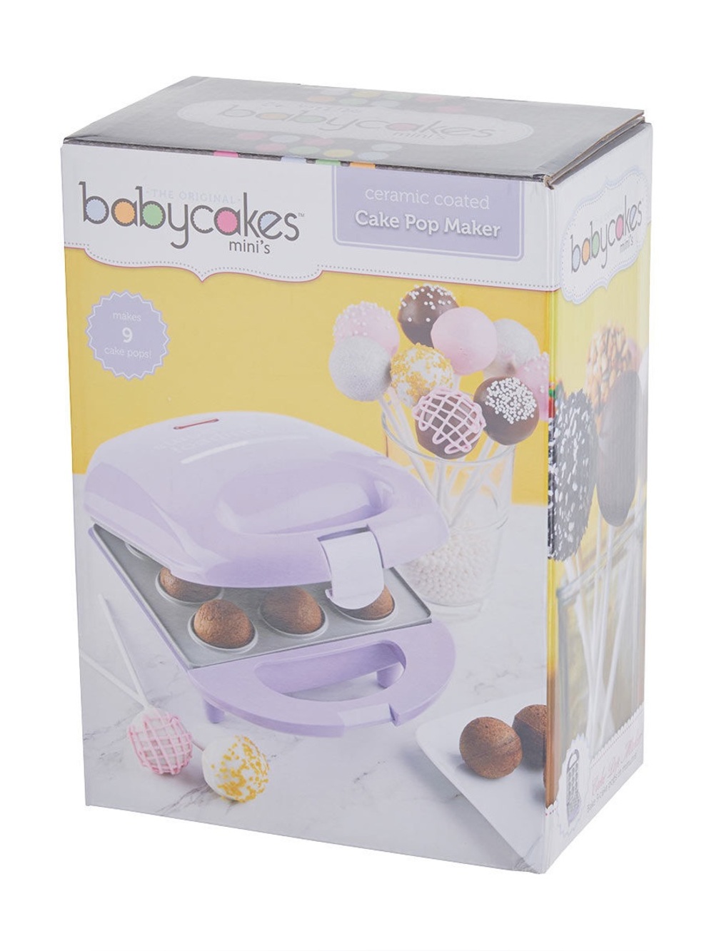Babycakes Mini Cake Pop Maker Purple Recipes New in Box